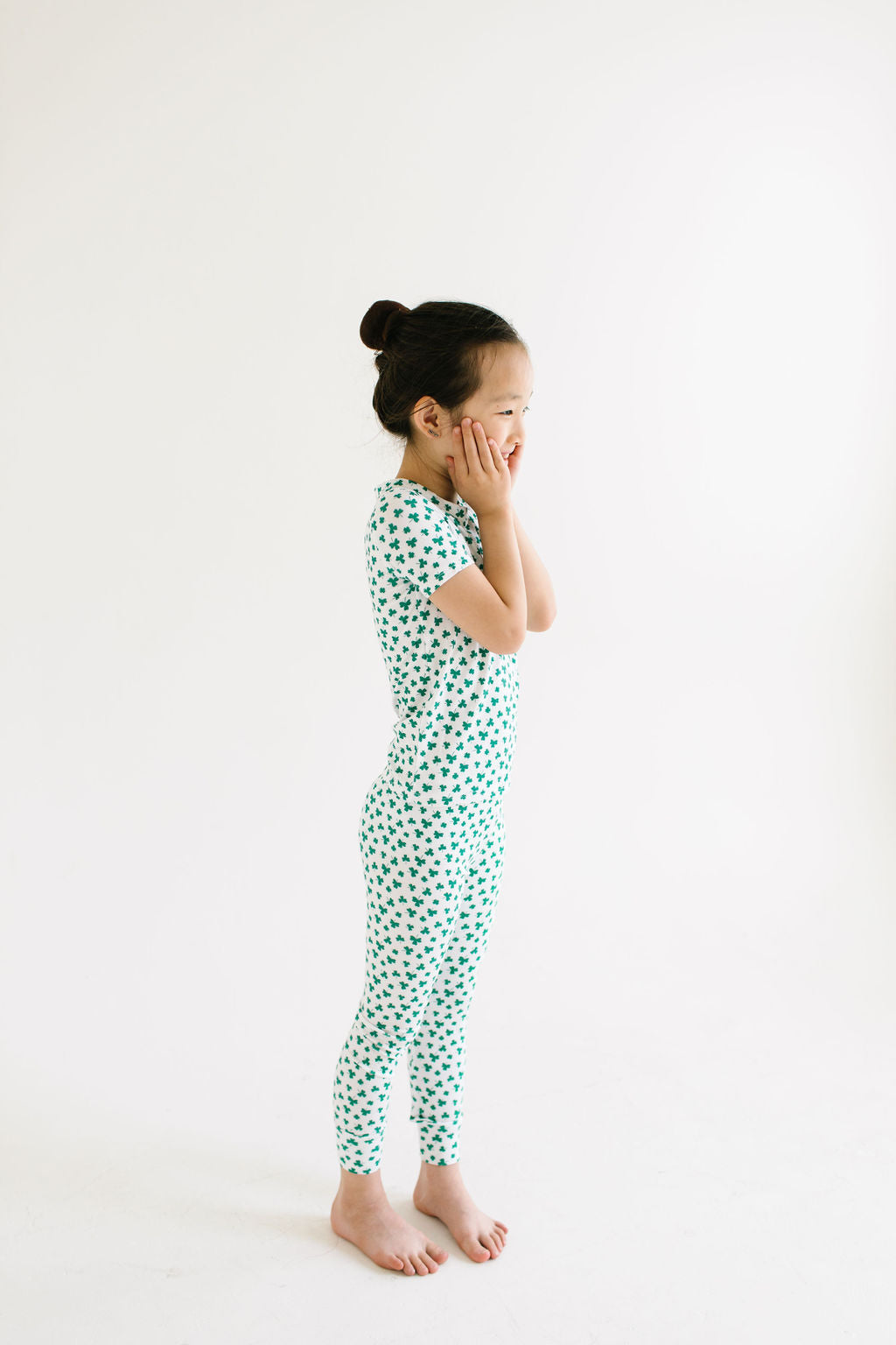 Short Sleeve Bamboo PJ - Shamrock