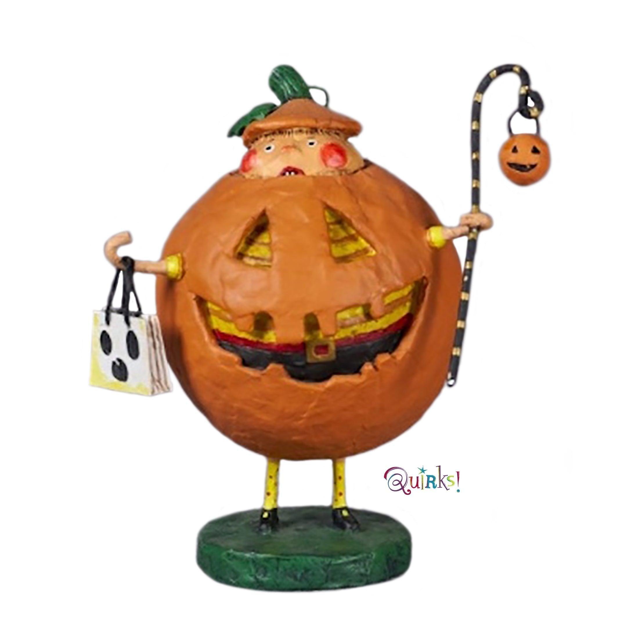 Jack Squash Halloween Figurine by Lori Mitchell