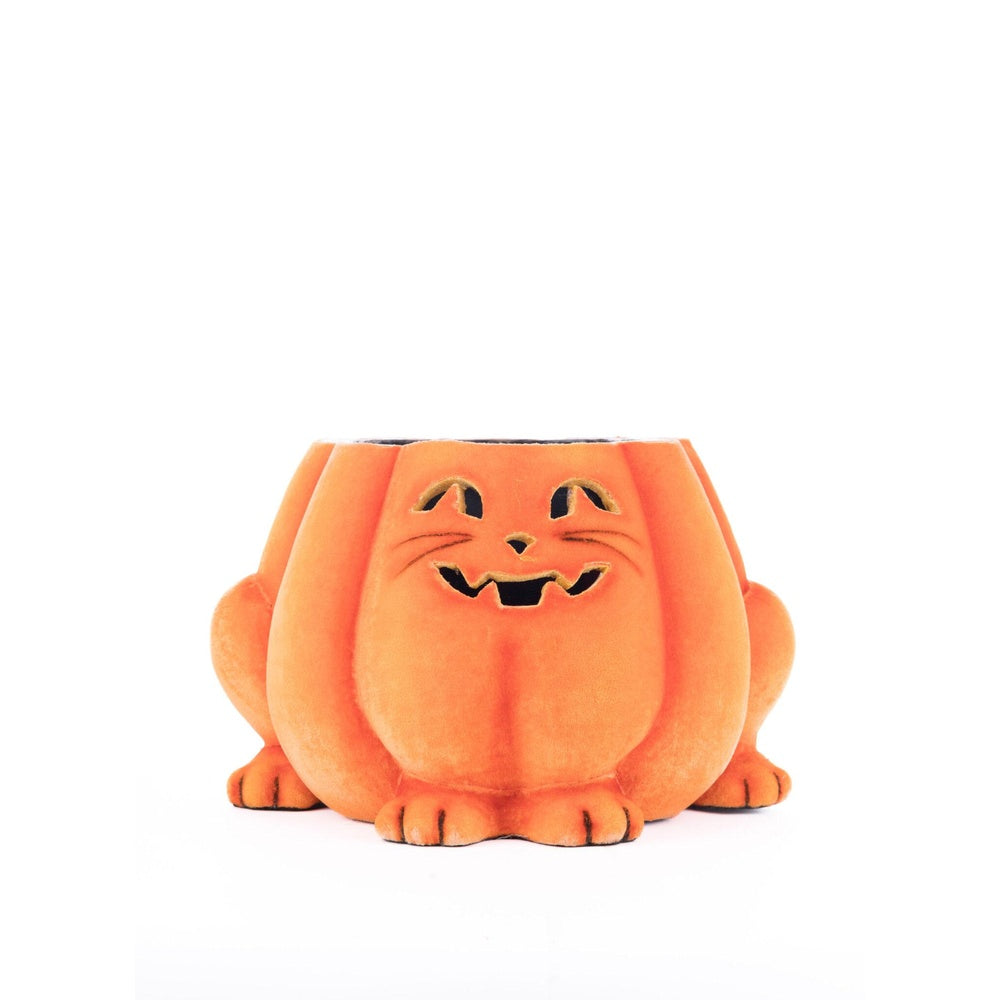 Jackie The Kitty Cat Pumpkin Candy Container by Katherine's Collection