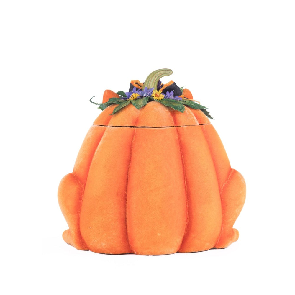 Jackie The Kitty Cat Pumpkin Candy Container by Katherine's Collection