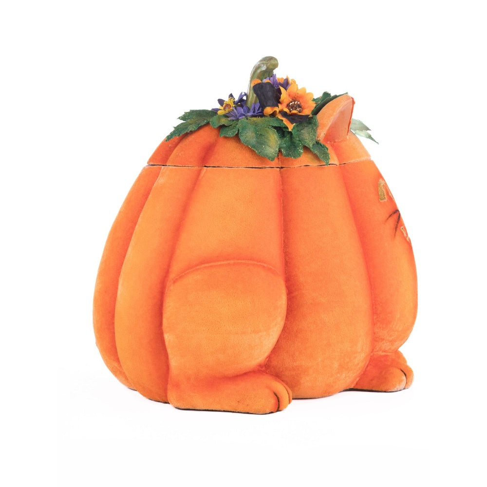Jackie The Kitty Cat Pumpkin Candy Container by Katherine's Collection