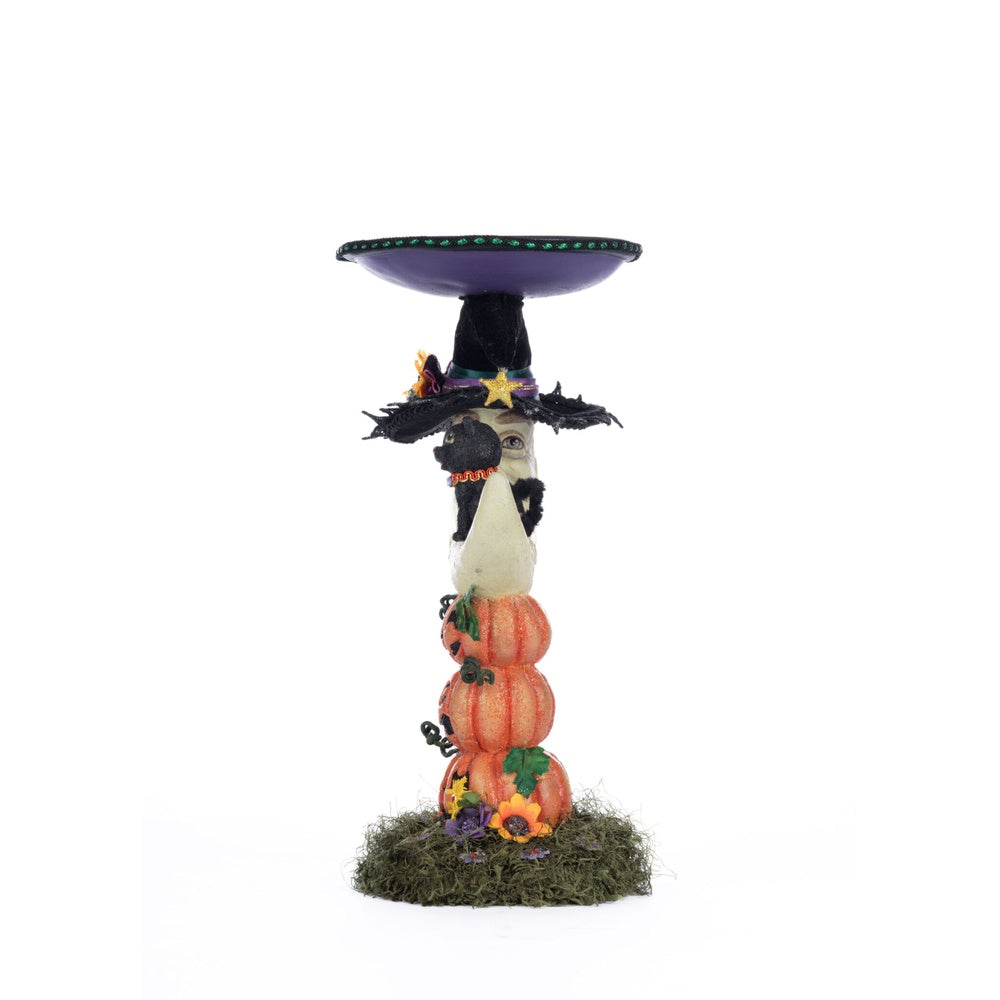 Jacks and Cats Moon Pillar Candle Holder by Katherine's Collection