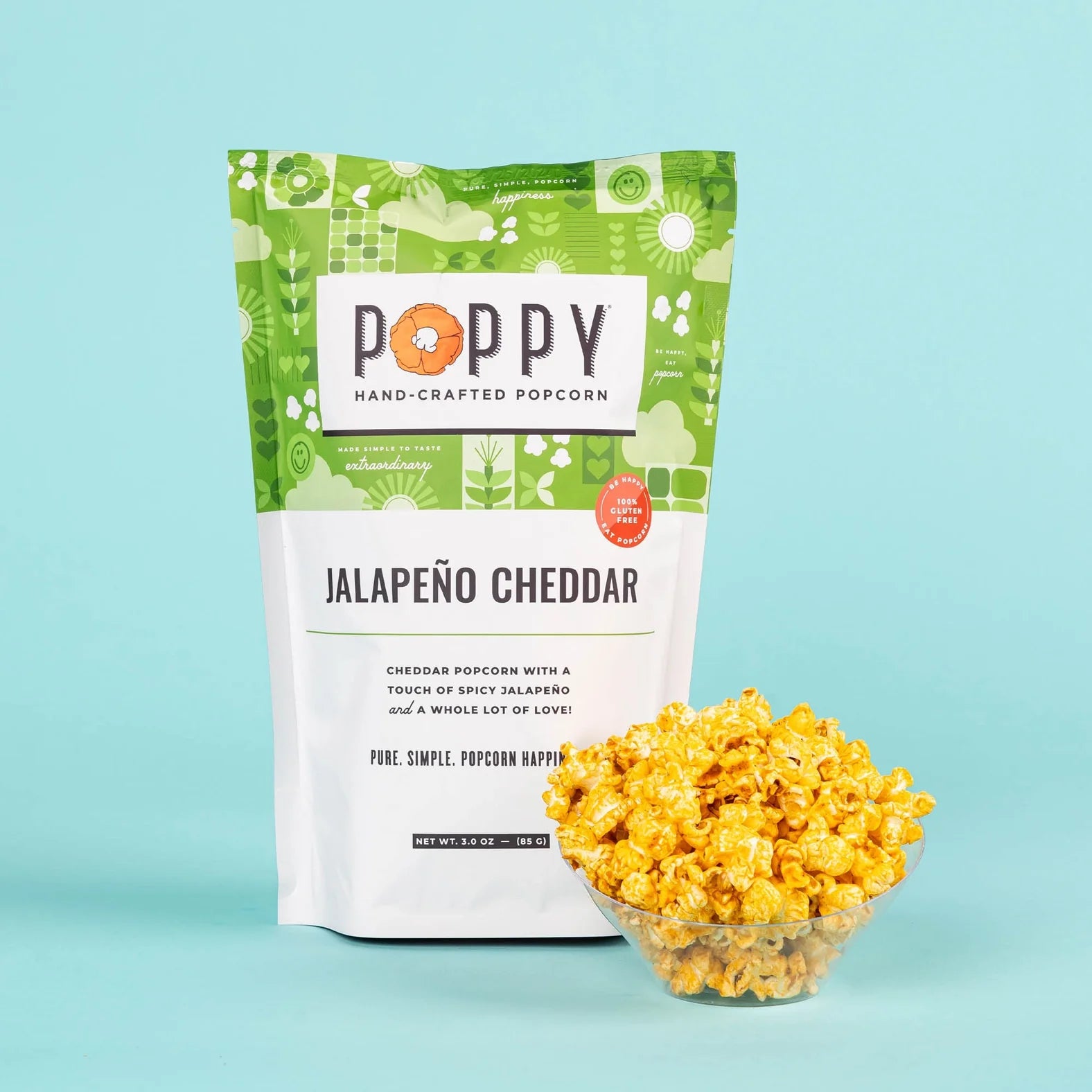 Jalapeño Cheddar Flavor | Poppy Hand-Crafted Popcorn
