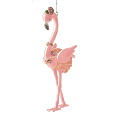Fancy Flamingo Ornament -