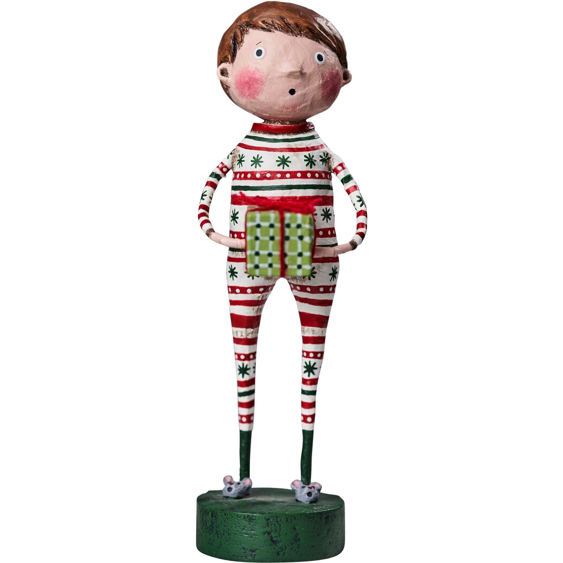 Joey's Christmas Jammies Lori Mitchell Holiday Figurine
