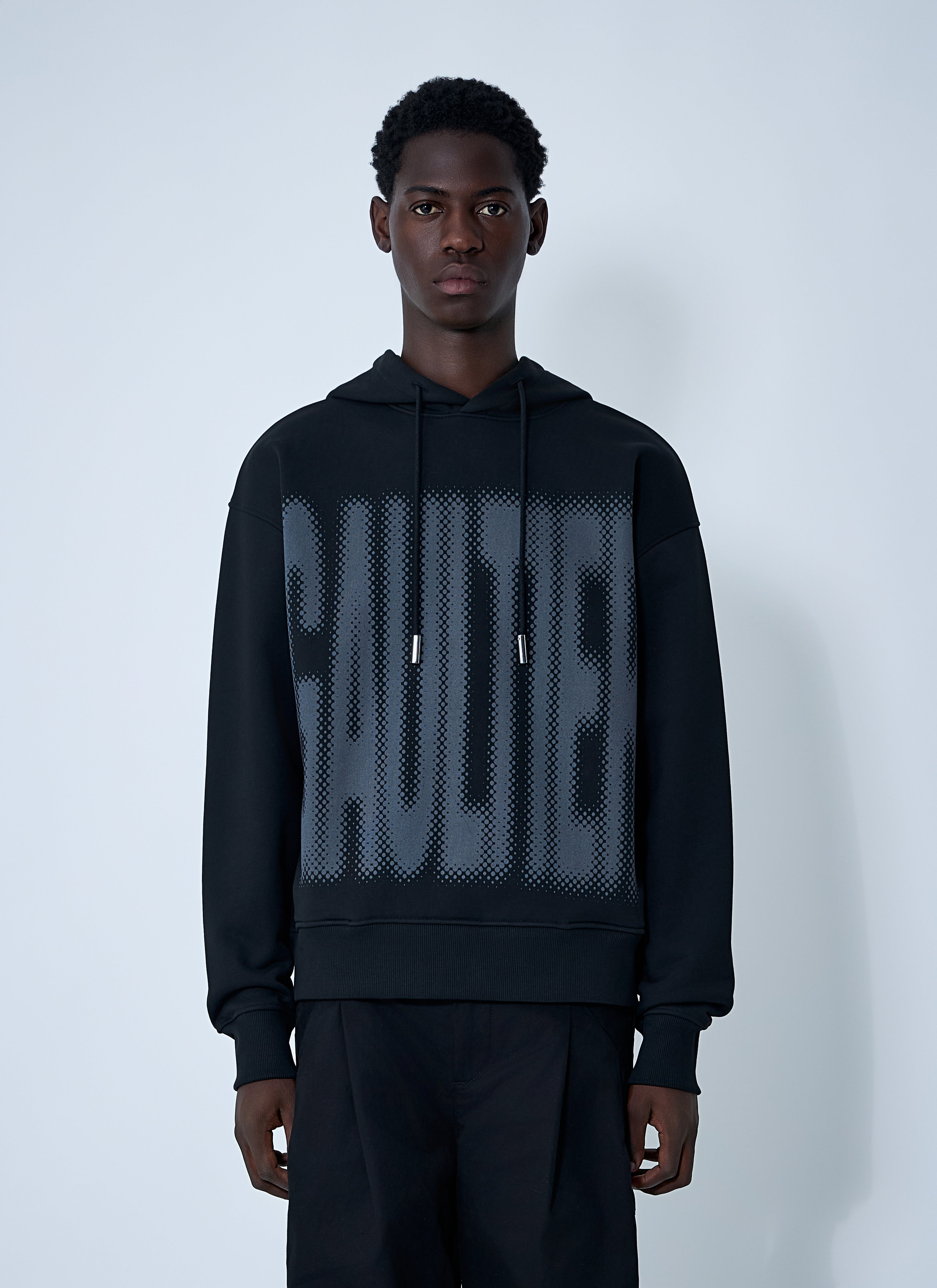 Jean Paul Gaultier Men Logo Motif Hooded Sweatshirt