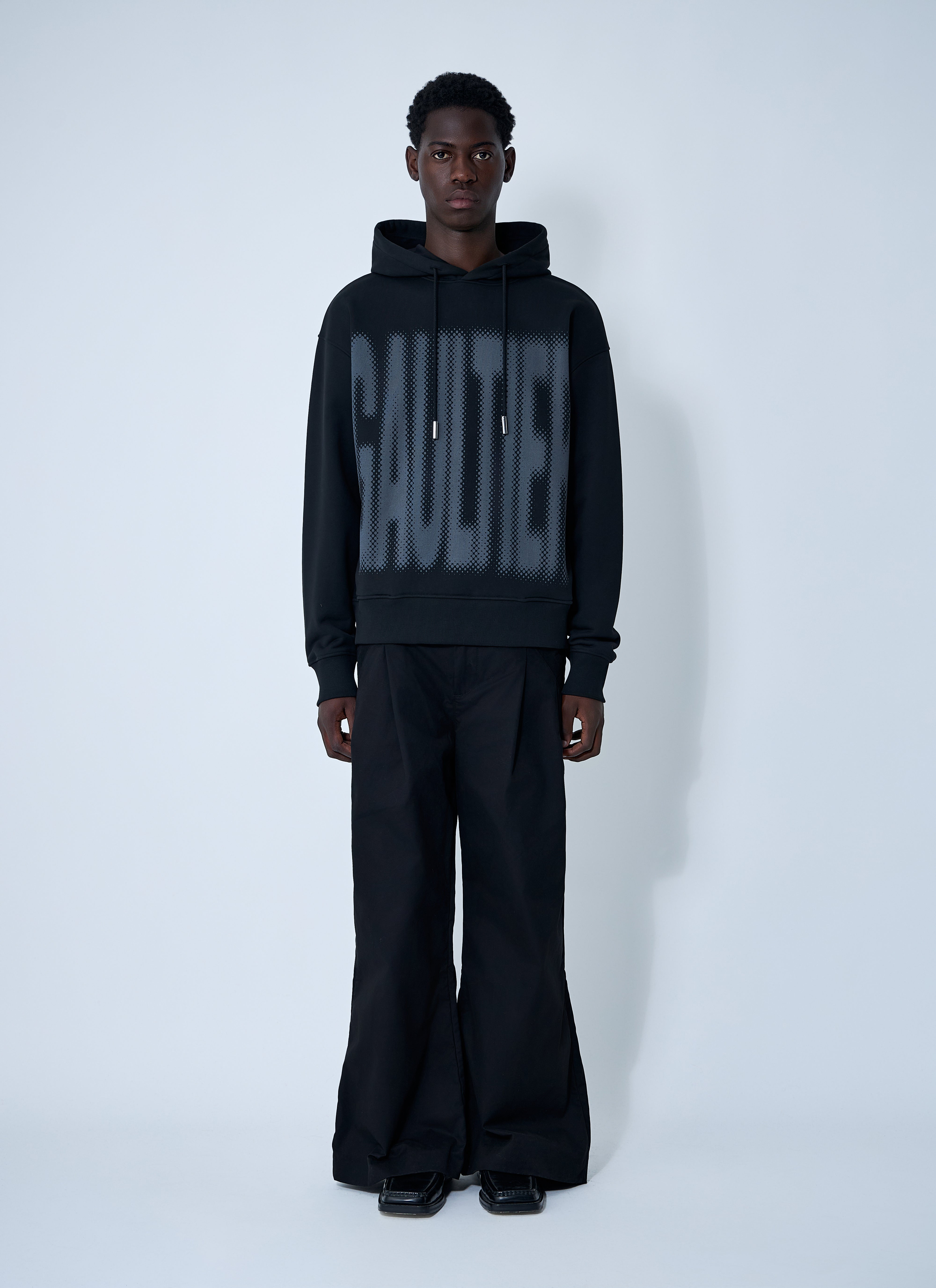 Jean Paul Gaultier Men Logo Motif Hooded Sweatshirt