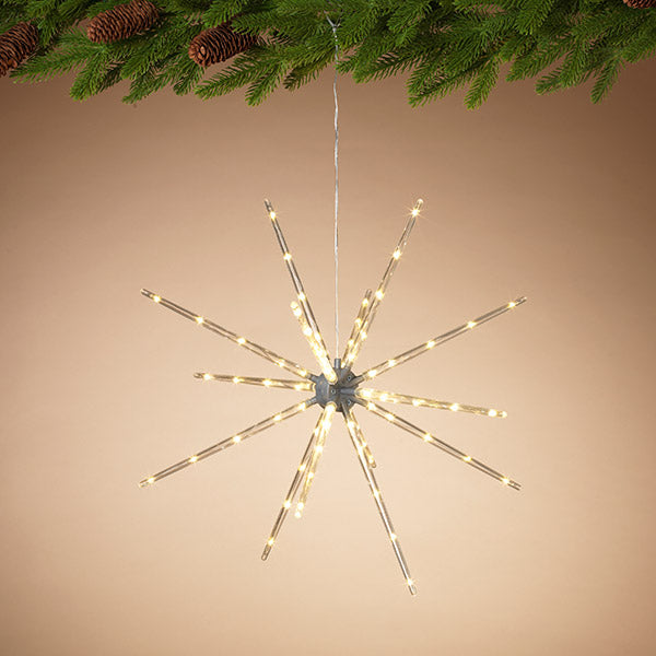 18 Inch Outdoor Lighted Star Burst Ornament with Remote Control