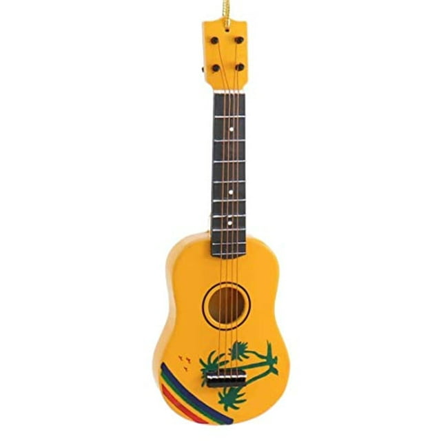Tropical Design Ukulele Ornament - 5 Inch