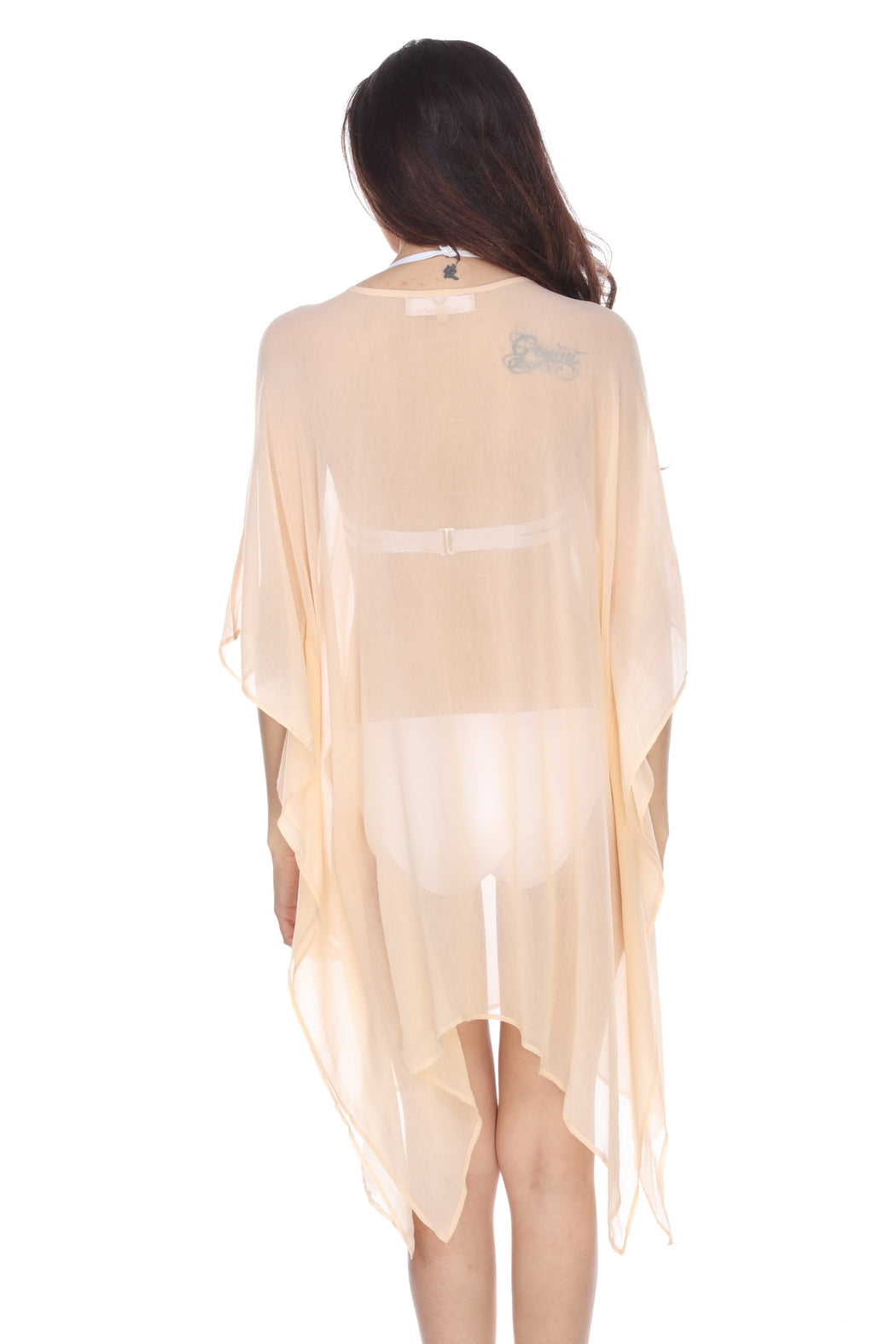 Sheer Embroidered Cover-Up