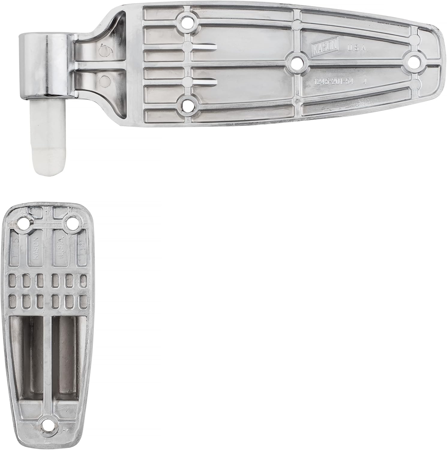 Kason 1245 Reversible Cam-Rise Hinge, 1-7/8 Inch Offset, Polished Chrome Finish, 11245000080