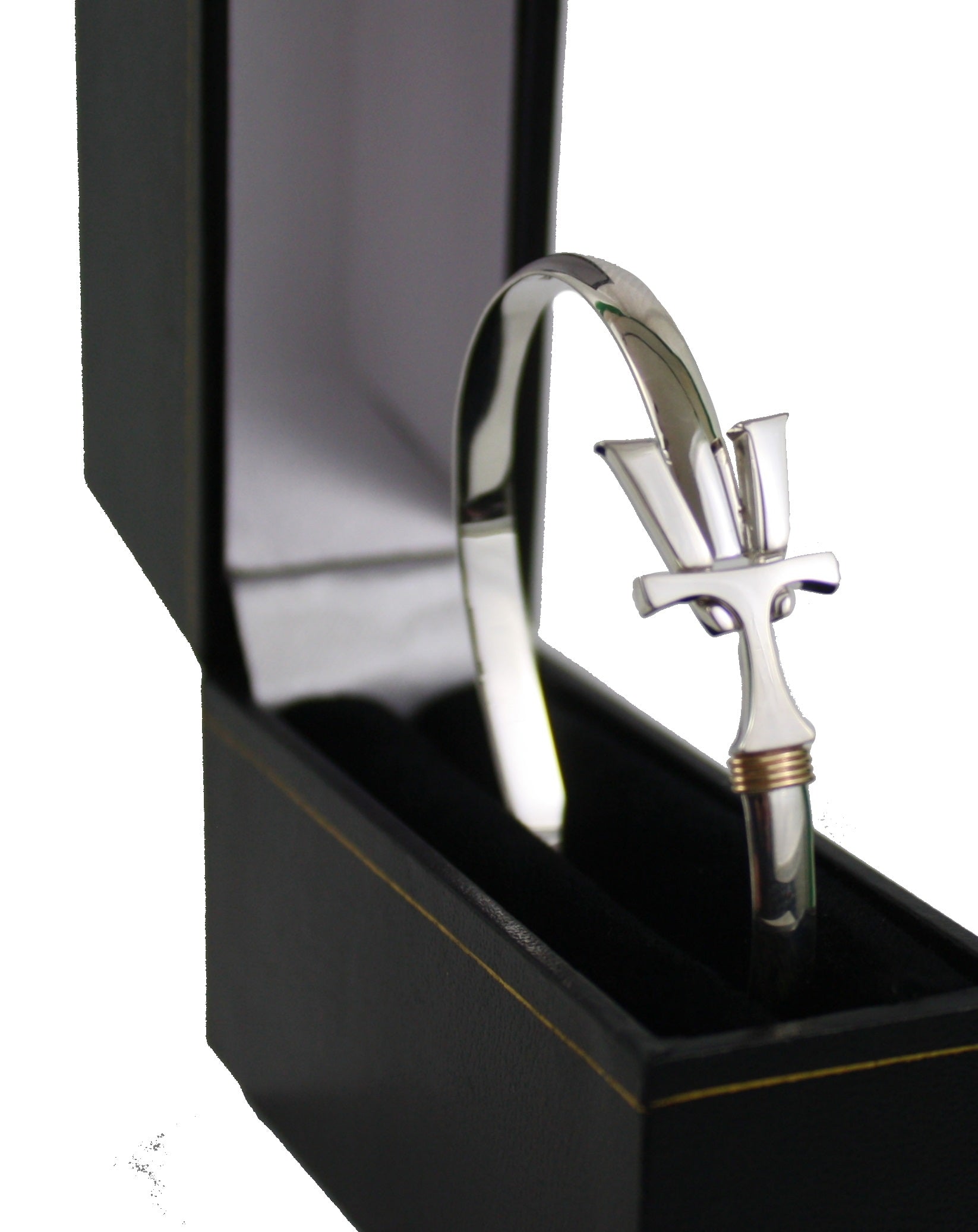 Vermont  Hook Bracelet Silver - 5mm Band - 7.5 Inch