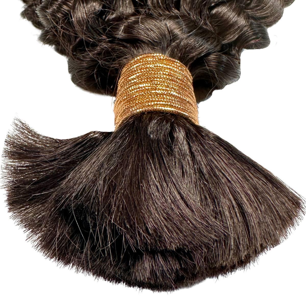 Kinky Curly Bulk 100% Human Braiding Hair