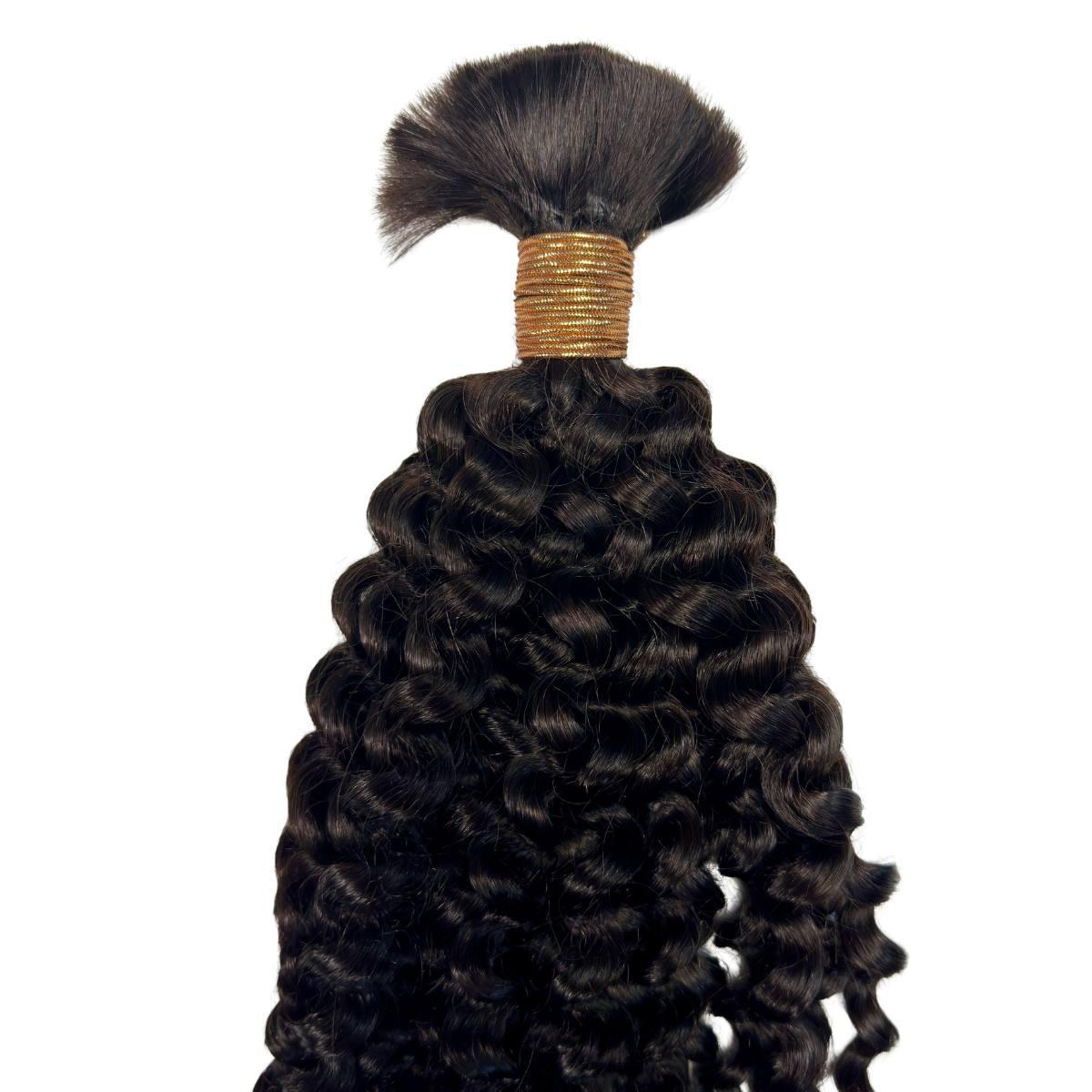 Kinky Curly Bulk 100% Human Braiding Hair