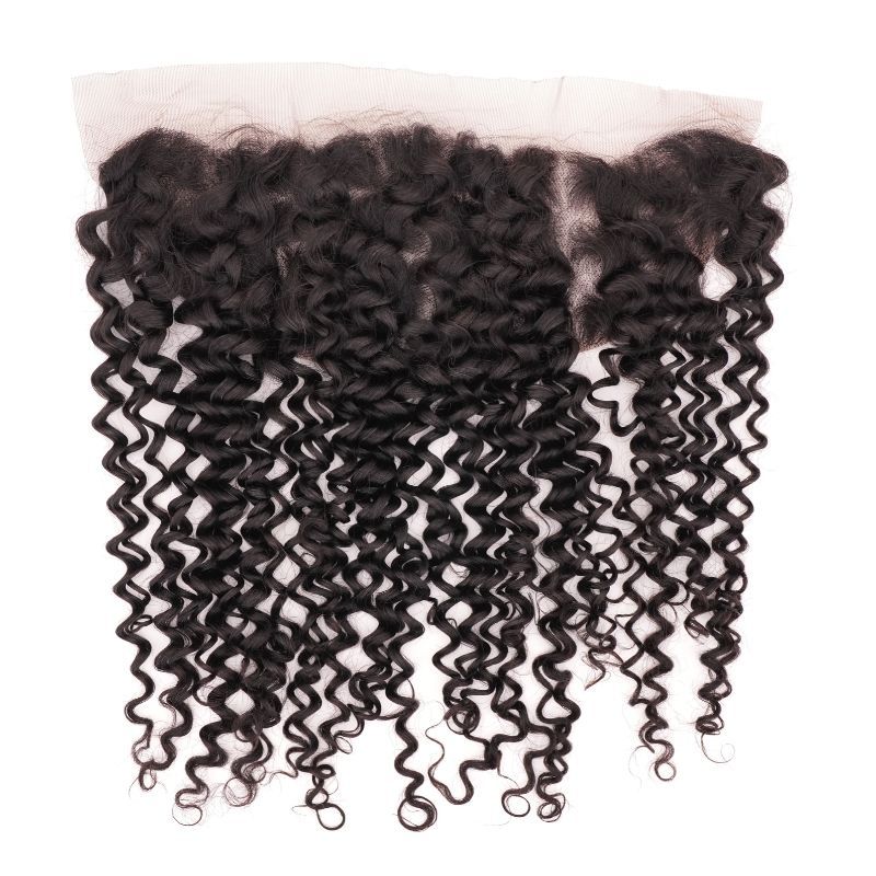 Kinky Curly 13x4 Transparent Lace Human Hair Frontal