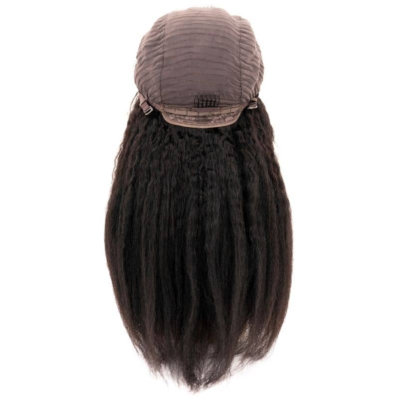 Kinky Straight 4x4 Transparent Lace 100% Human Hair Closure Wig