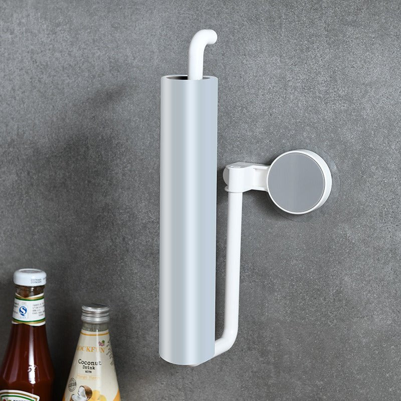 Kitchen Paper Towel Rack Wall-mounted Paper Rack Hanging Shelf Cling Film Bag Storage Rag Rack Roll Paper Rack Without Punching