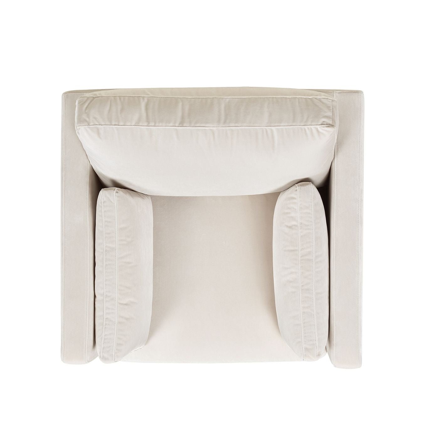 Knox 36" Modern Farmhouse Arm Chair, French beige Performance Velvet