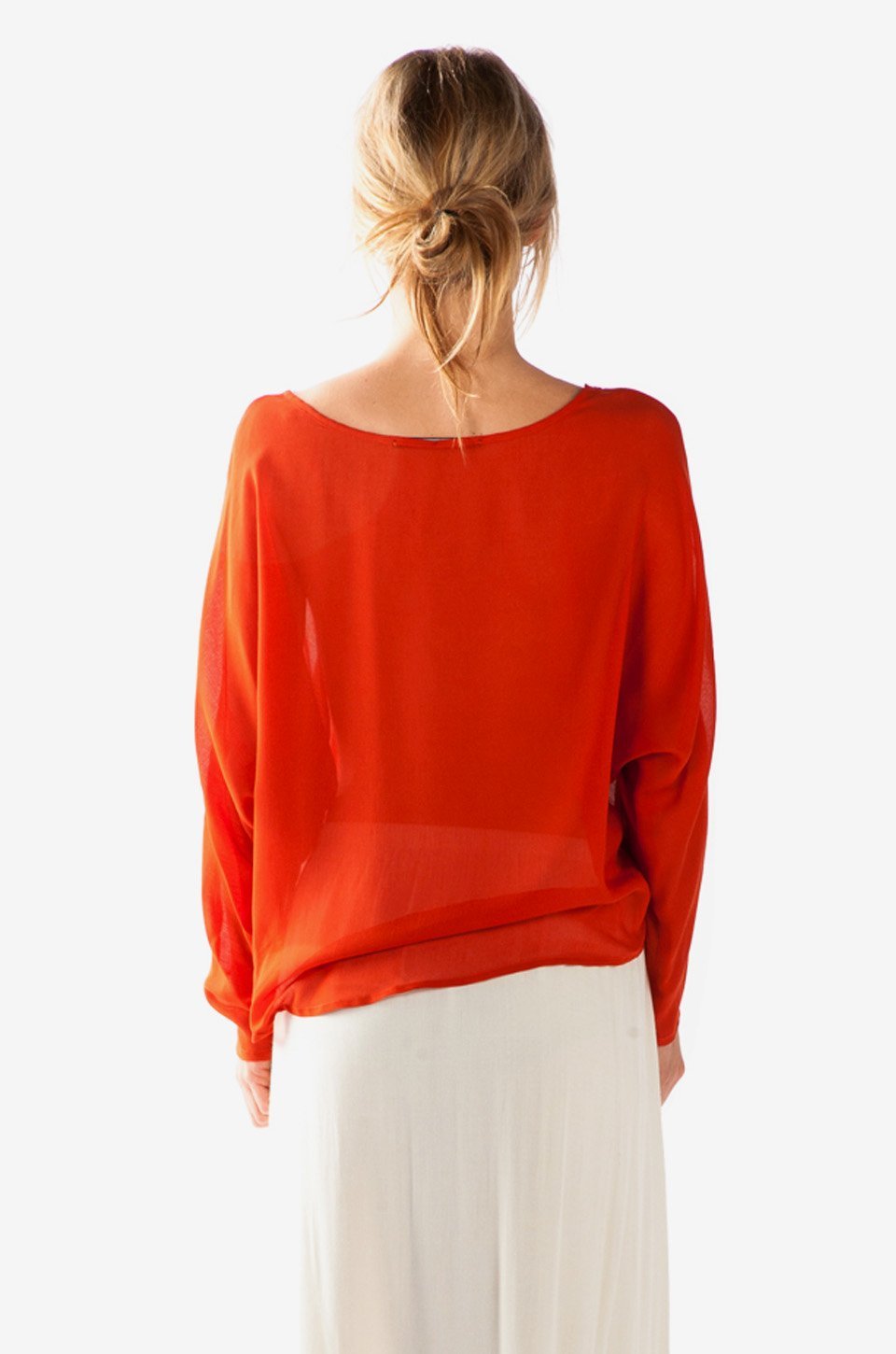 Korcula Blouse | Fire Orange