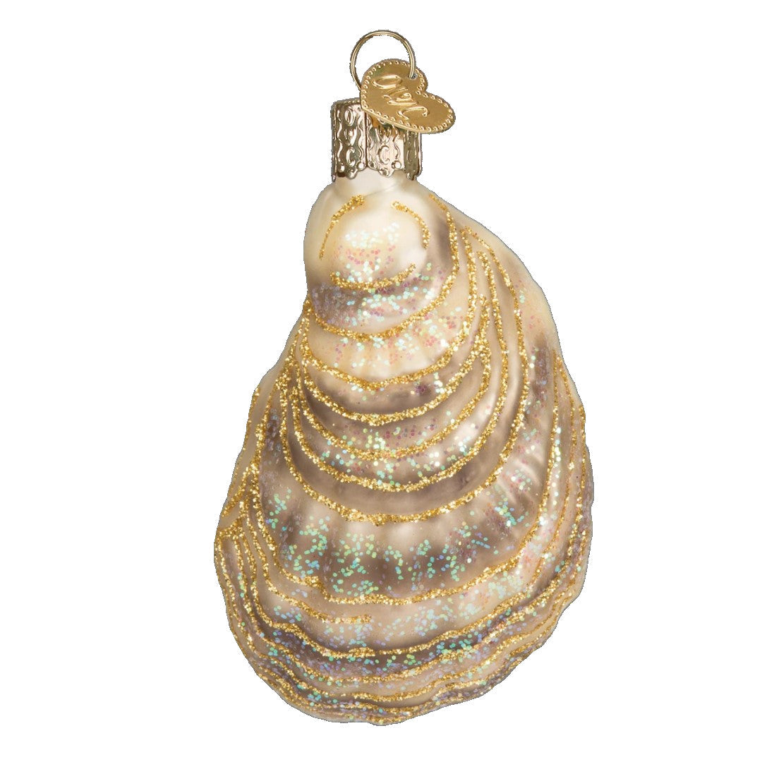 Oyster With Pearl Glass Ornament