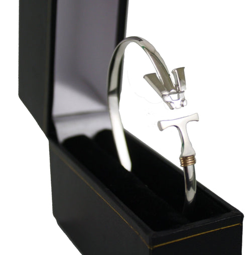 Vermont  Hook Bracelet Silver - 4mm Band - 8 Inch