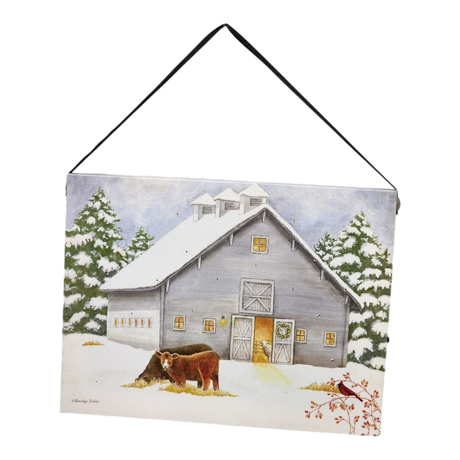 Fiber Optic Lighted Canvas Art - Farm Animals