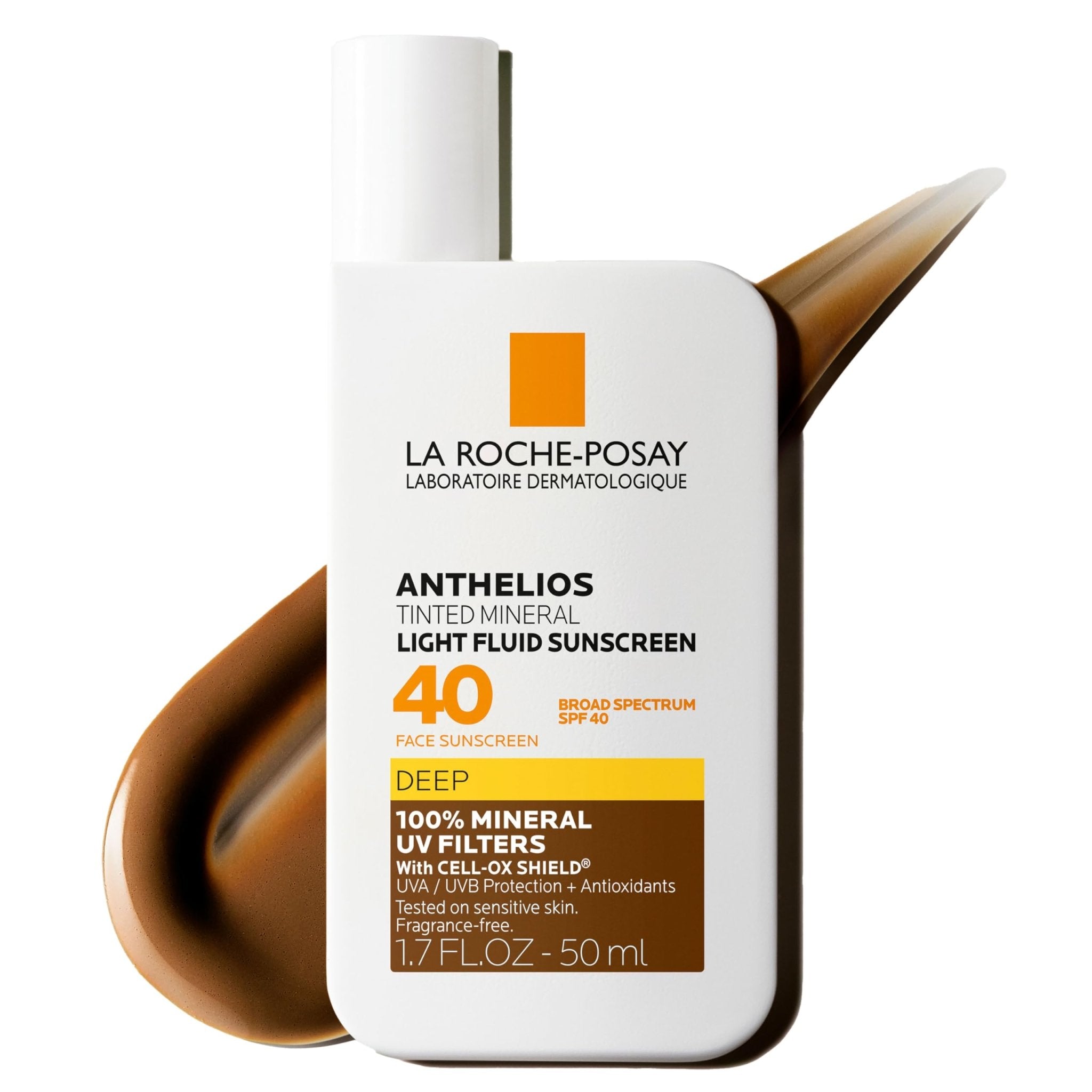 La Roche-Posay Anthelios Sunscreen SPF 50, Ultra-Light Fluid Broad Spectrum SPF 50, Face Sunscreen with Titanium Dioxide Mineral, Lightweight & Fast-Absorbing, Oil-Free, Matte Finish