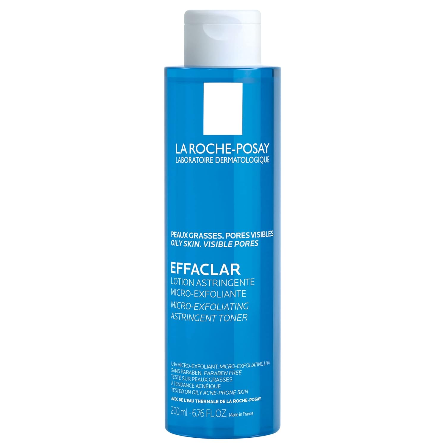 La Roche-Posay Effaclar Astringent Face Toner for Oily Skin, with Exfoliating LHAs to Minimize Appearance of Pores and Smooth Skin Texture