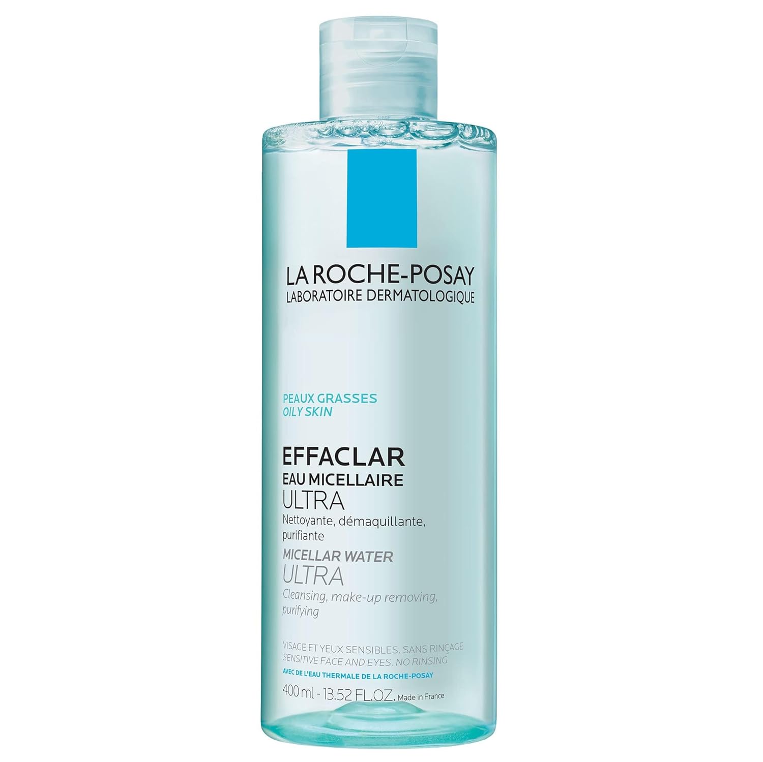 La Roche-Posay Effaclar Micellar Cleansing Water Toner for Oily Skin, Oil Free Makeup Remover, Safe for Sensitive Skin with Thermal Spring Water