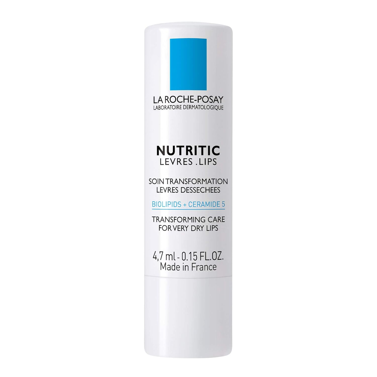 La Roche-Posay Nutritic Lip Balm for Very Dry Lips, Soothes and Repairs Chapped Lips with Shea Butter and Ceramides, 0.15 Fl Oz (Pack of 1)