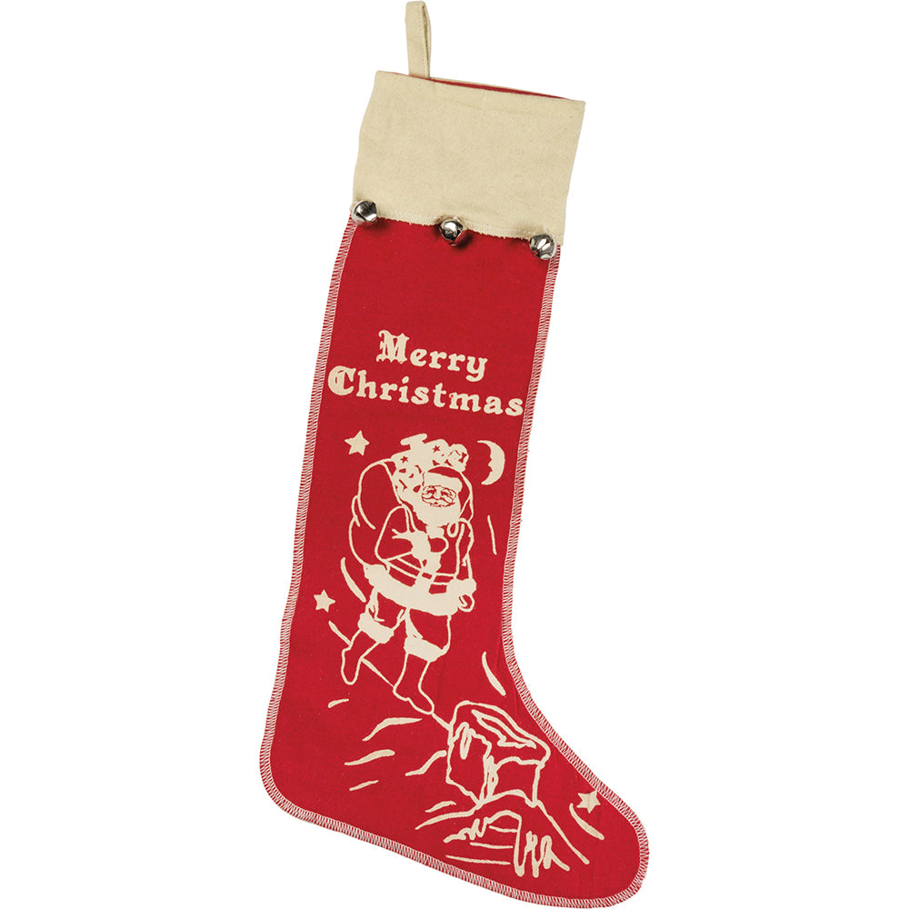 Large Vintage Inspired Bell Stocking Set /2