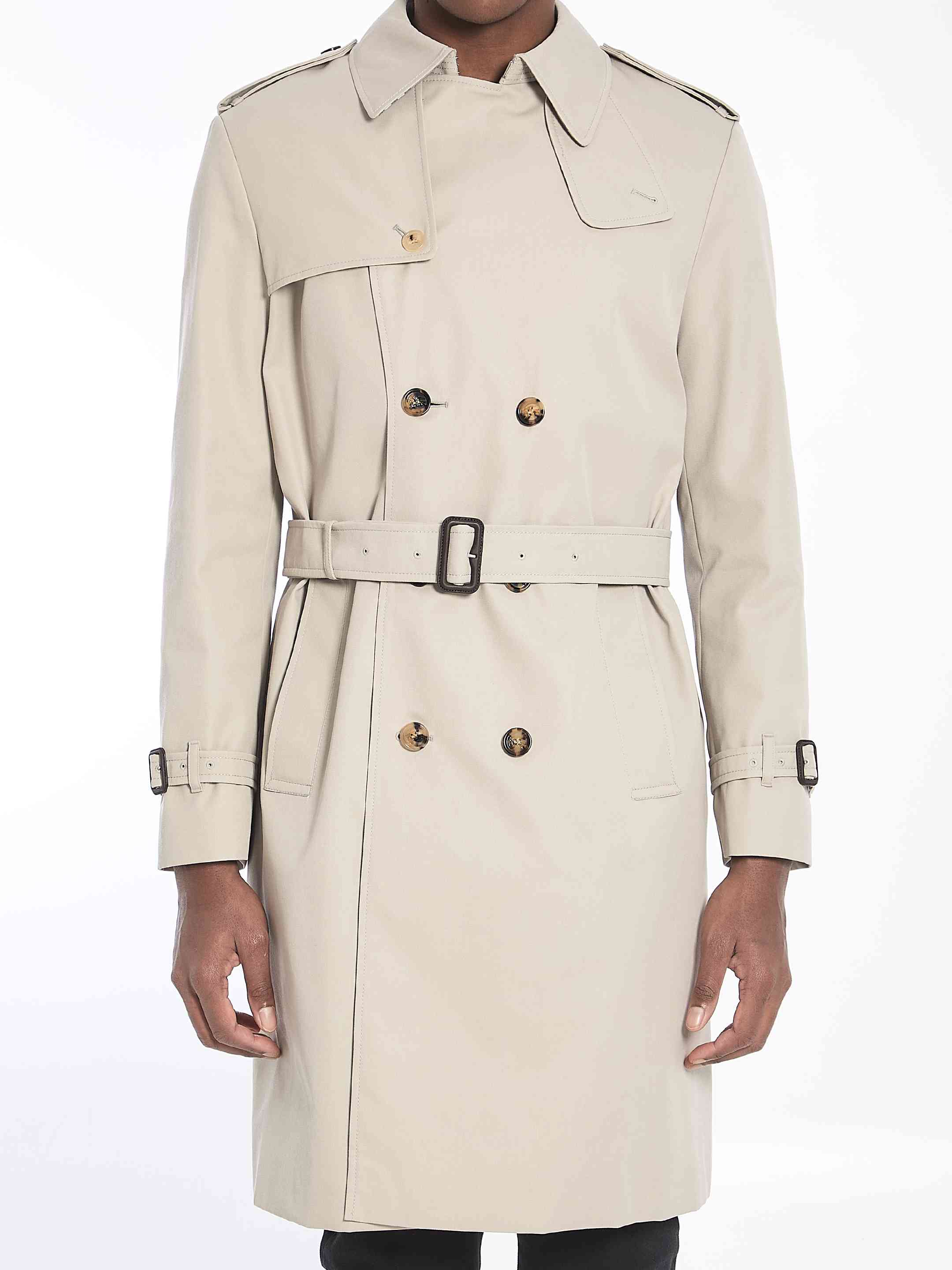 Burberry Men Long Trench Coat