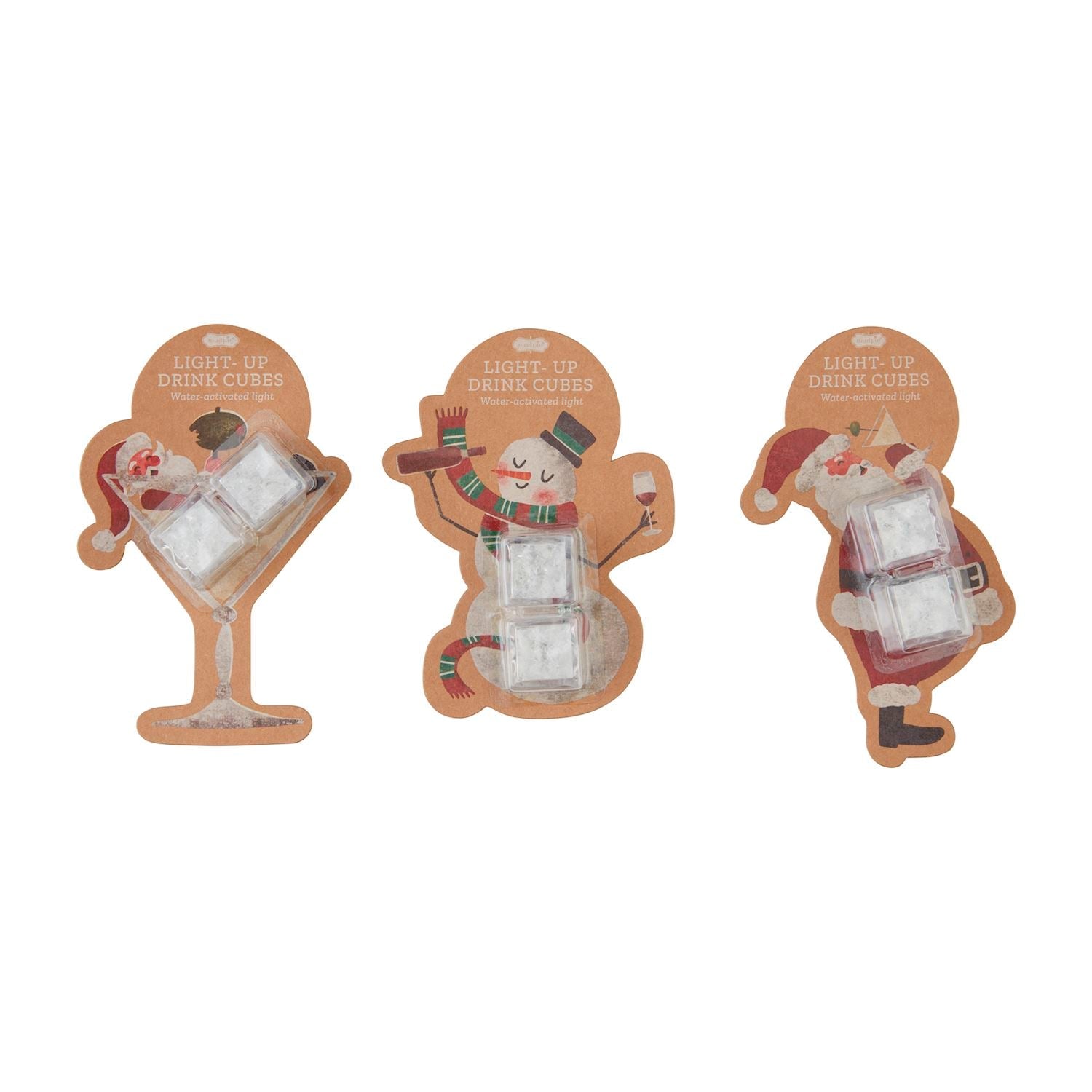Christmas Holiday Glow Ice Cube Sets