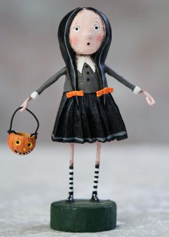Little Goth Girl Halloween Figurine by Lori Mitchell RETIRED