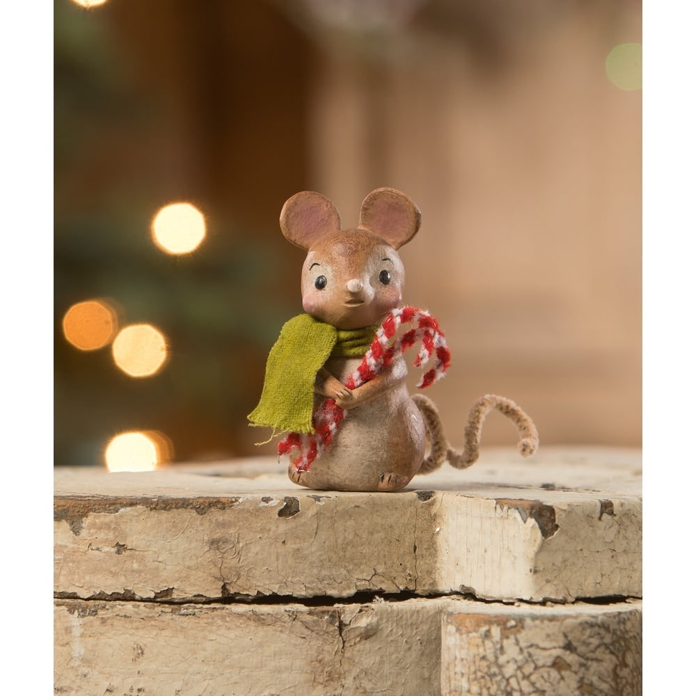 Little Mouse with Candy Canes by Bethany Lowe Designs
