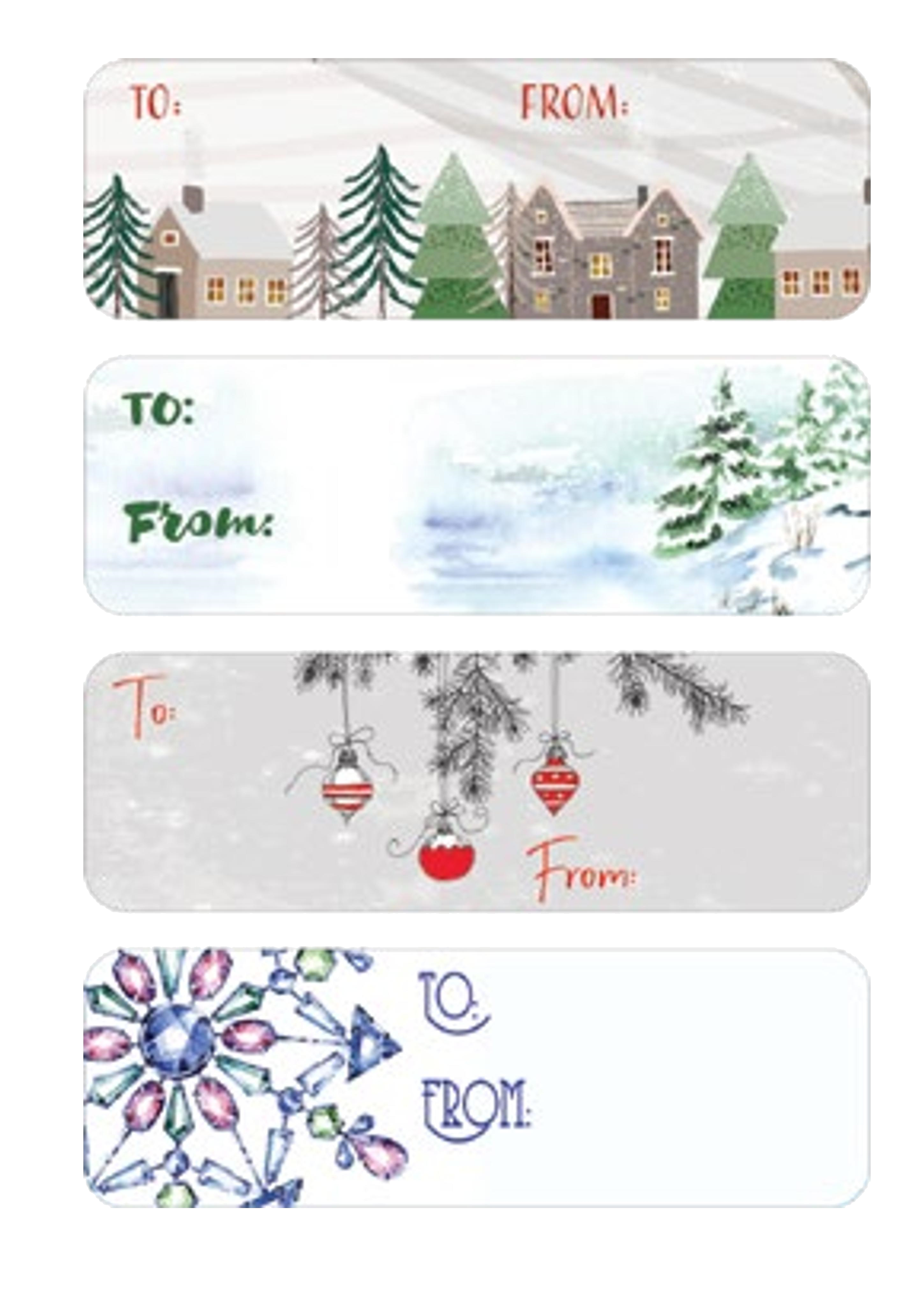 50 Count Peel and Stick Gift Tags