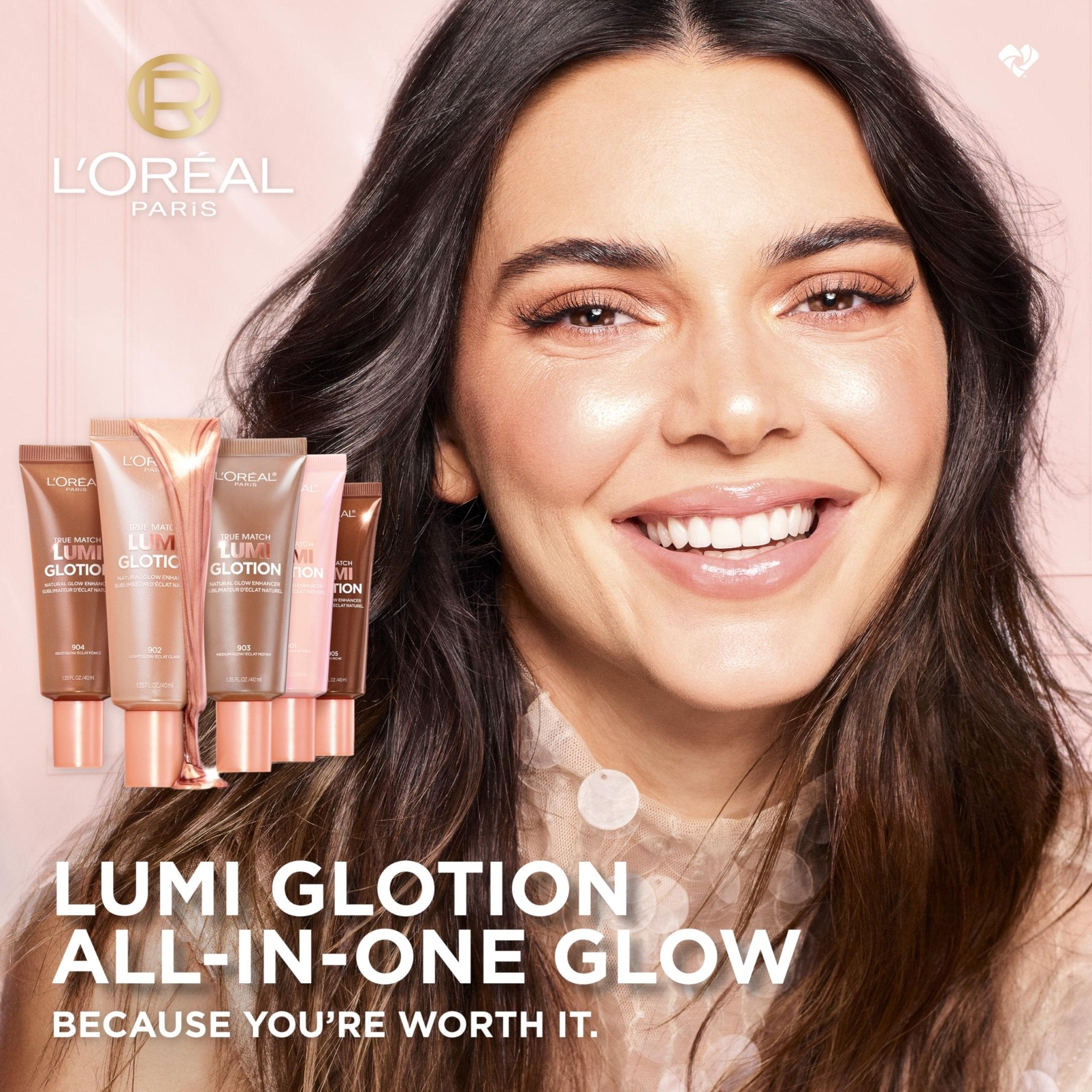 L'Oreal Paris Makeup True Match Lumi Glotion, Natural Glow Enhancer, Illuminator Highlighter, Bronzing Drops For a Sun-Kissed Glow, 902 Light
