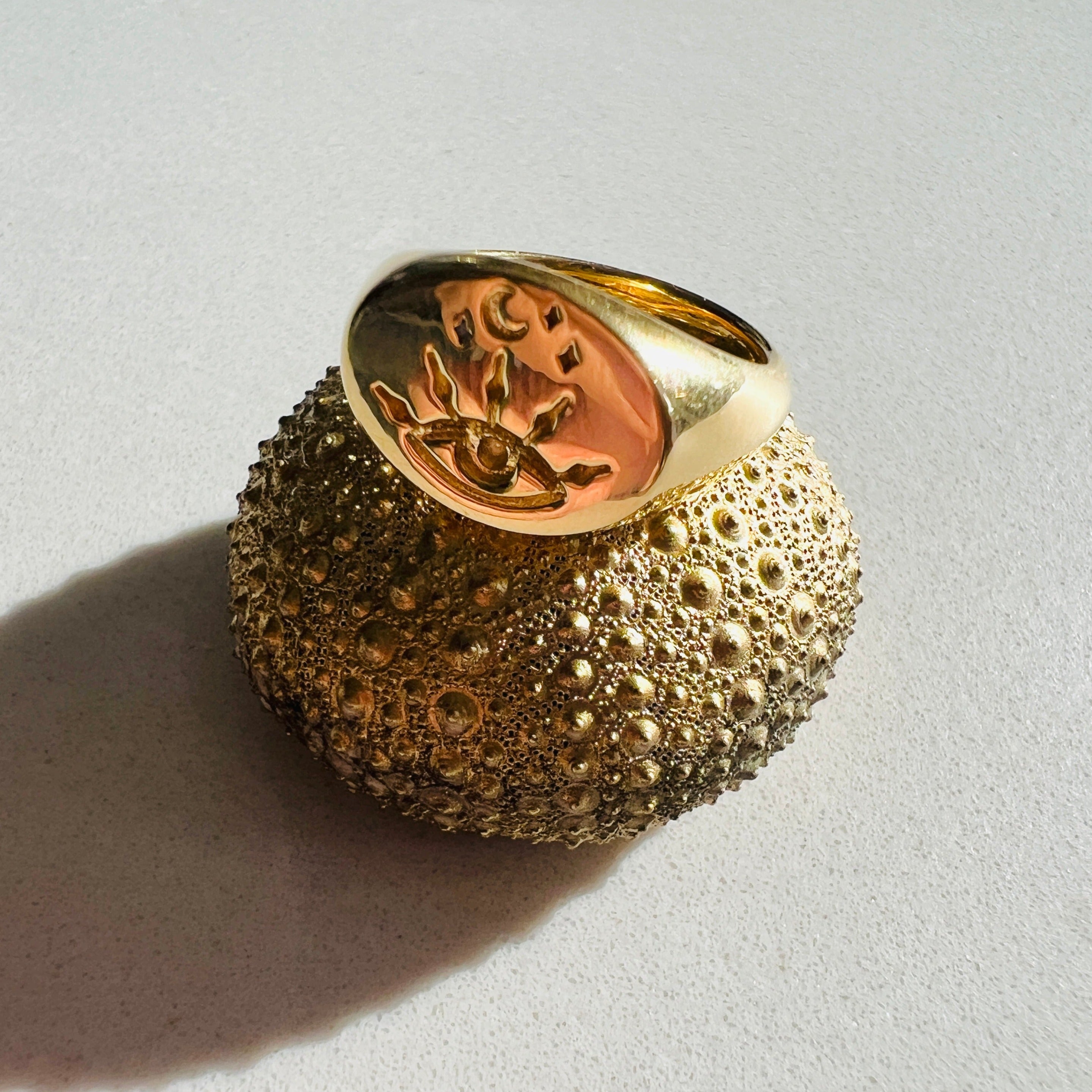 Evil Eye Signet Ring