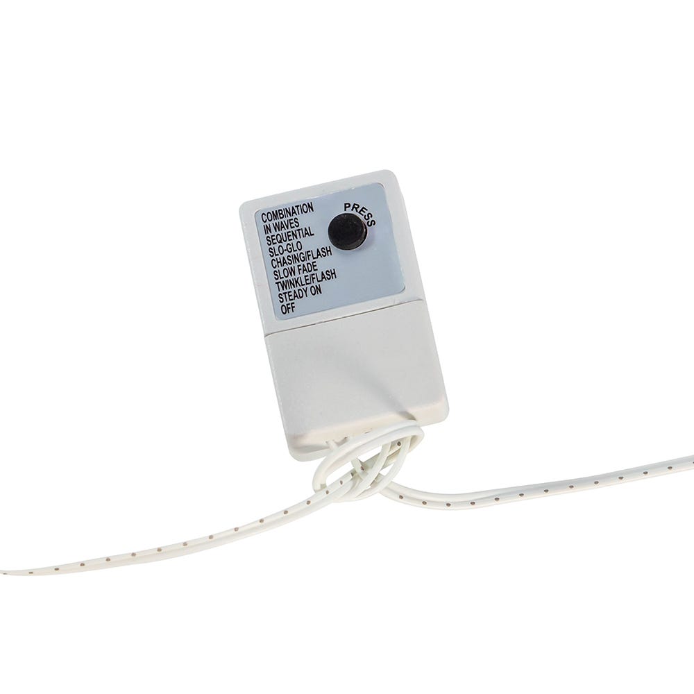 1000-Light Warm White LED White Wire Cluster Garland