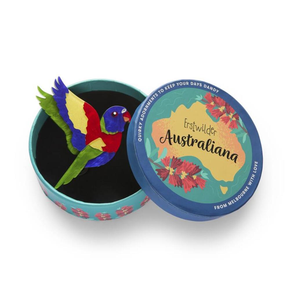 Lulu the Lorikeet Brooch by Erstwilder