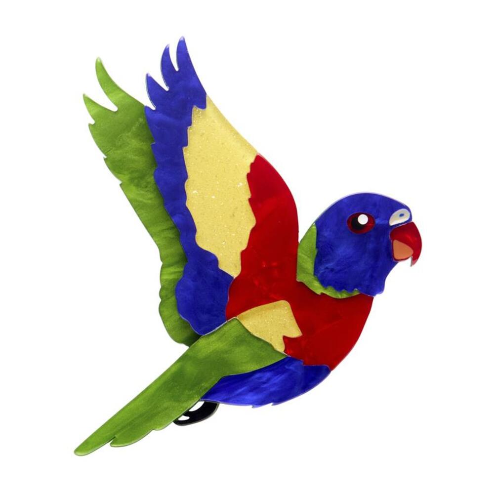 Lulu the Lorikeet Brooch by Erstwilder