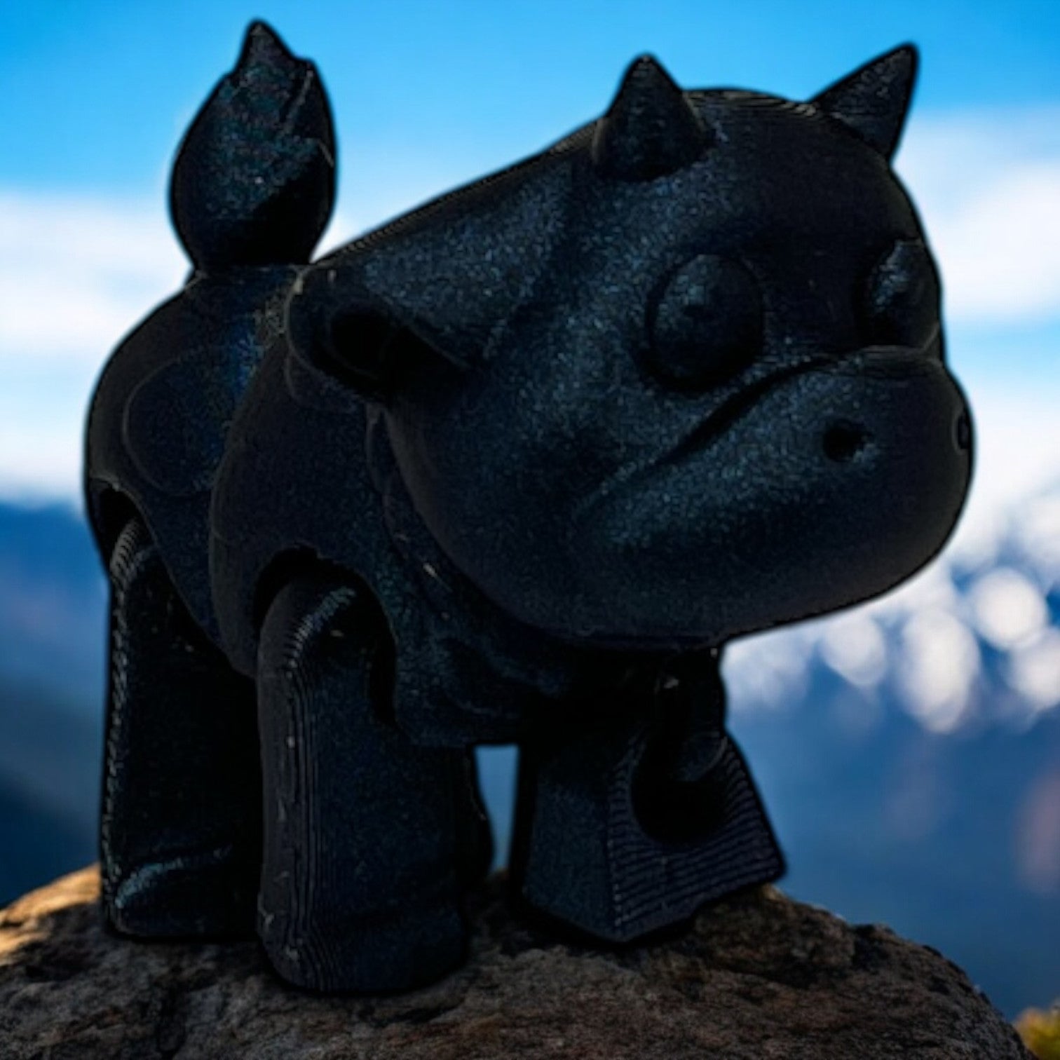 Barnyard Cow - Midnight Blue  Color