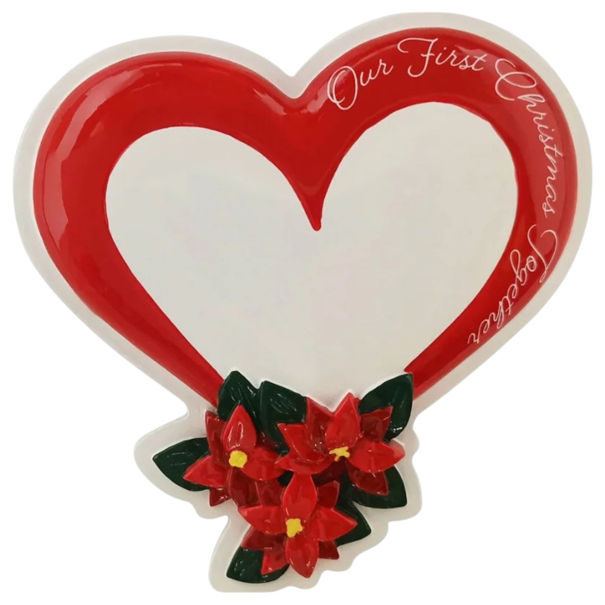 Heart Our First Christmas Couple Ornament