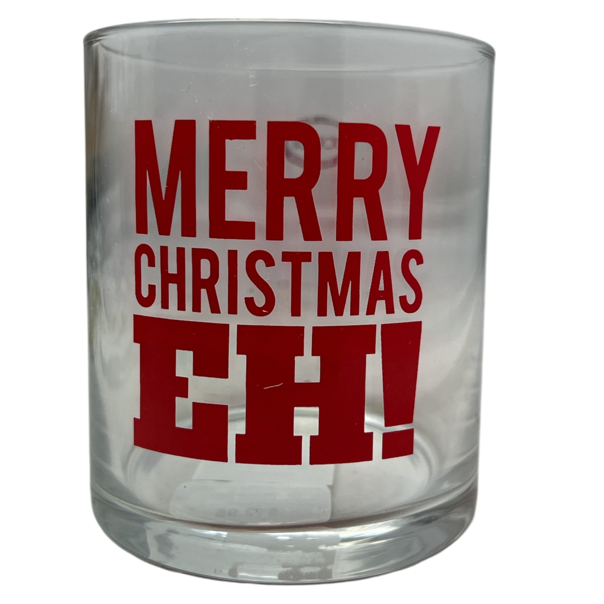 Mckenzie Merry Christmas, Eh! Old Fashioned  Glass