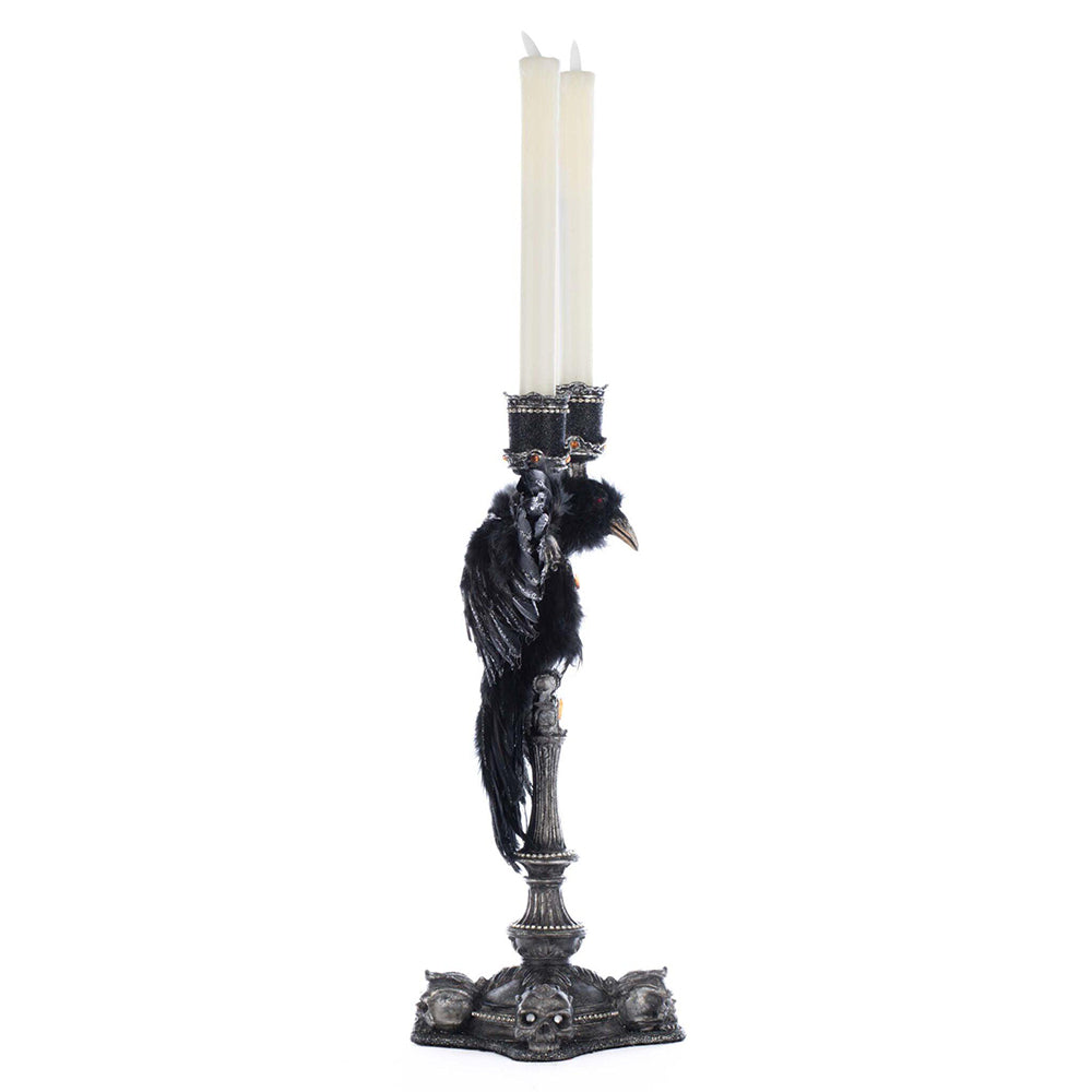 Macabre Crow Candelabra by Katherine's Collection