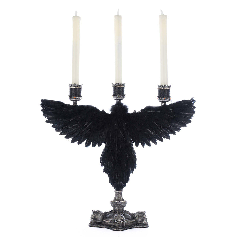 Macabre Crow Candelabra by Katherine's Collection