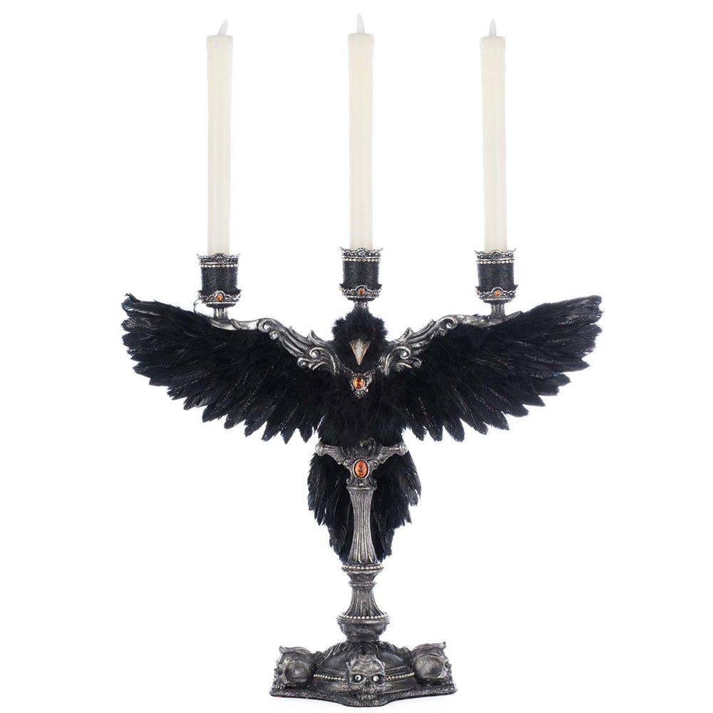 Macabre Crow Candelabra by Katherine's Collection