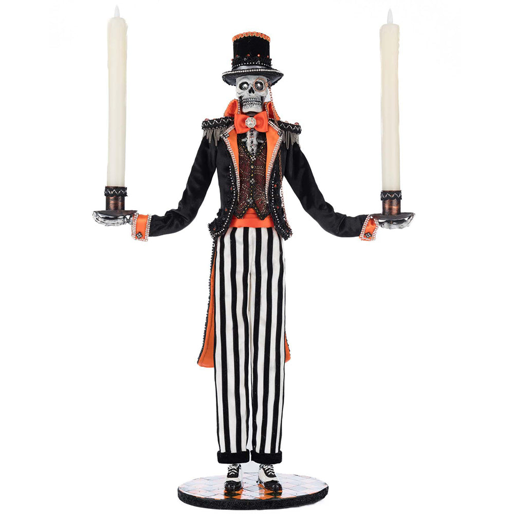 Macabre Skeleton Candelabra by Katherine's Collection