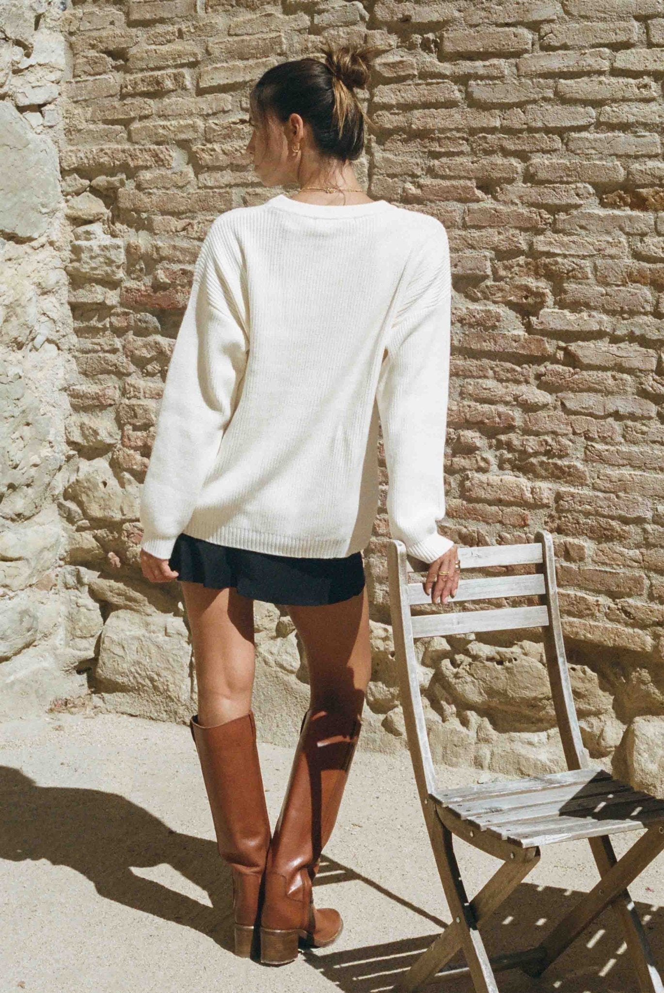 Madison Silk Slip Skirt I Black