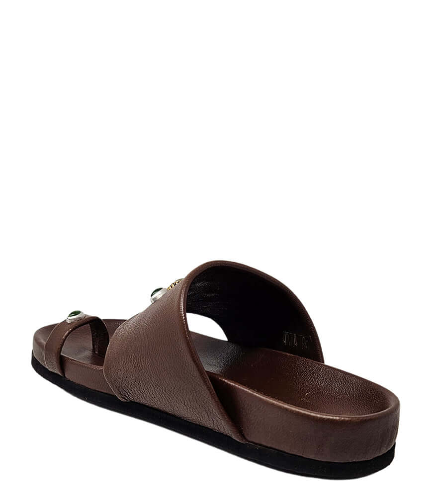 Tyche Chocolate Toe Ring Sandal